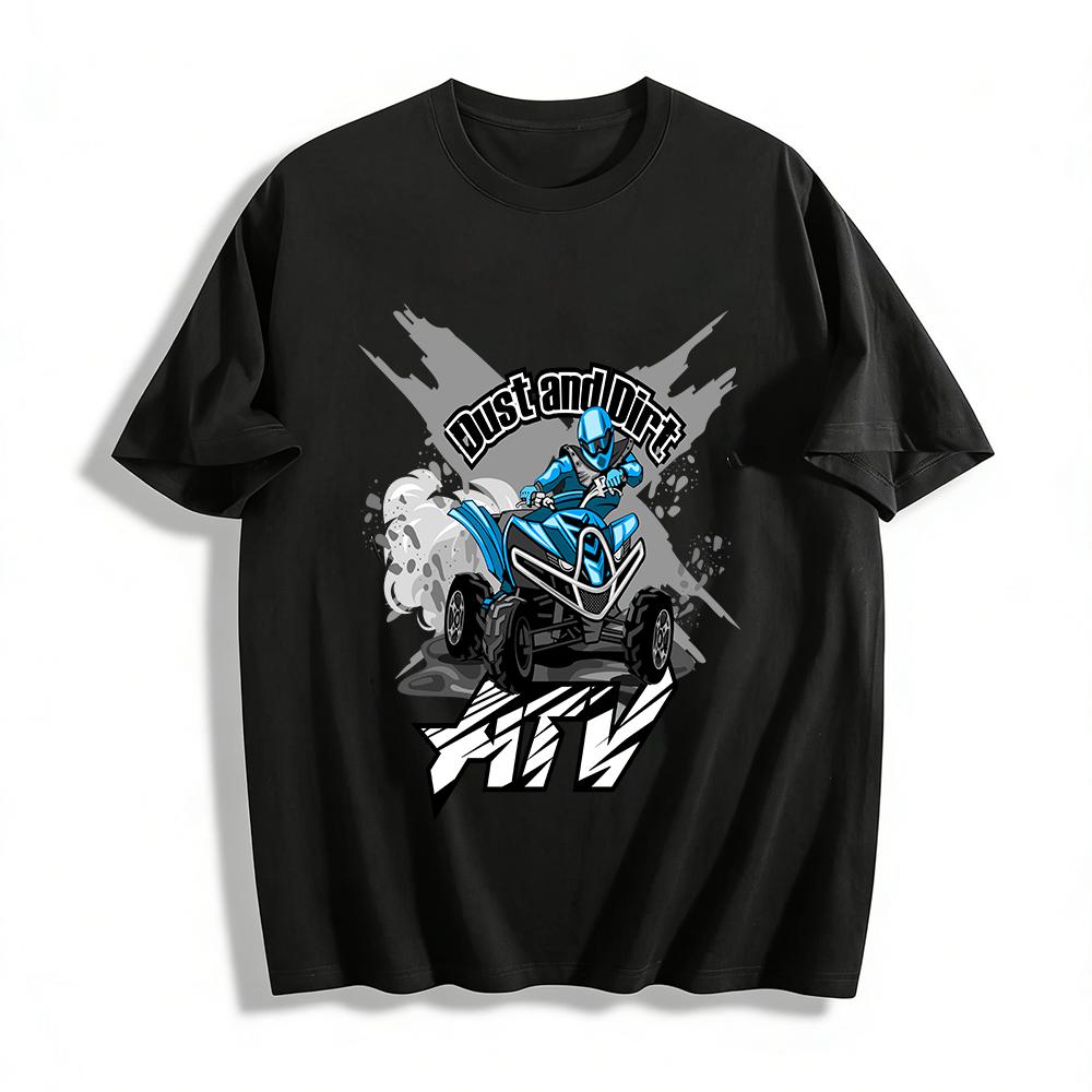 Dust And Dirt ATV Graphic Casual Off Road Riding Tee Pure cotton T-shirt XXS
