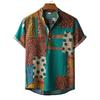 Moda Estiva Camicia da Uomo Casual Manica Corta Moda Versatile