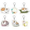 Natsumes Buch der Freunde Mr. Nyanko Acryl Lustiger Schlüsselanhänger Katzenmädchen Geschenk Schlüsselanhänger Taschenanhänger Souvenir Kreativer Anhänger Schmuck