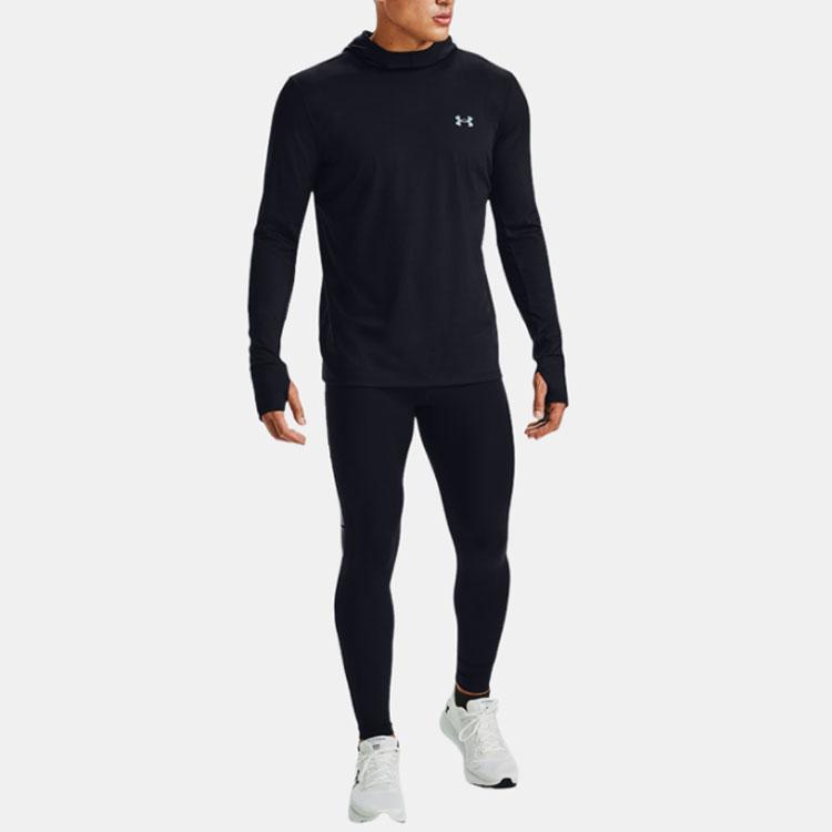 Under Armour Qualifier Ignight ColdGear Graphic Hoodie Men Hoodie Black 1356167-001