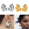 Spirals Ear Studs Irregular Shape Statement Earrings Eye Catching Ear Accessories