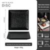 High-End Black Ceramic Square Steak Plate - Lightweight, Luxury, Stylish Dish for Home Use