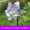 10 Stück Garten-Windrad-Vogelabwehr, 52,1 cm hoch, reflektierendes Windrad für den Außenbereich, Hofdekor, Windrad-Vogelabwehrgerät für Terrasse, Bauernhof, Obstgarten
