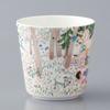 NARUMI Anna Emilia to Green Floral Cute Nordic Gift Mug, 340cc, "Time Relax" Design, Design, Large, Microwave-Safe, Dishwasher-Safe, Boxed,
