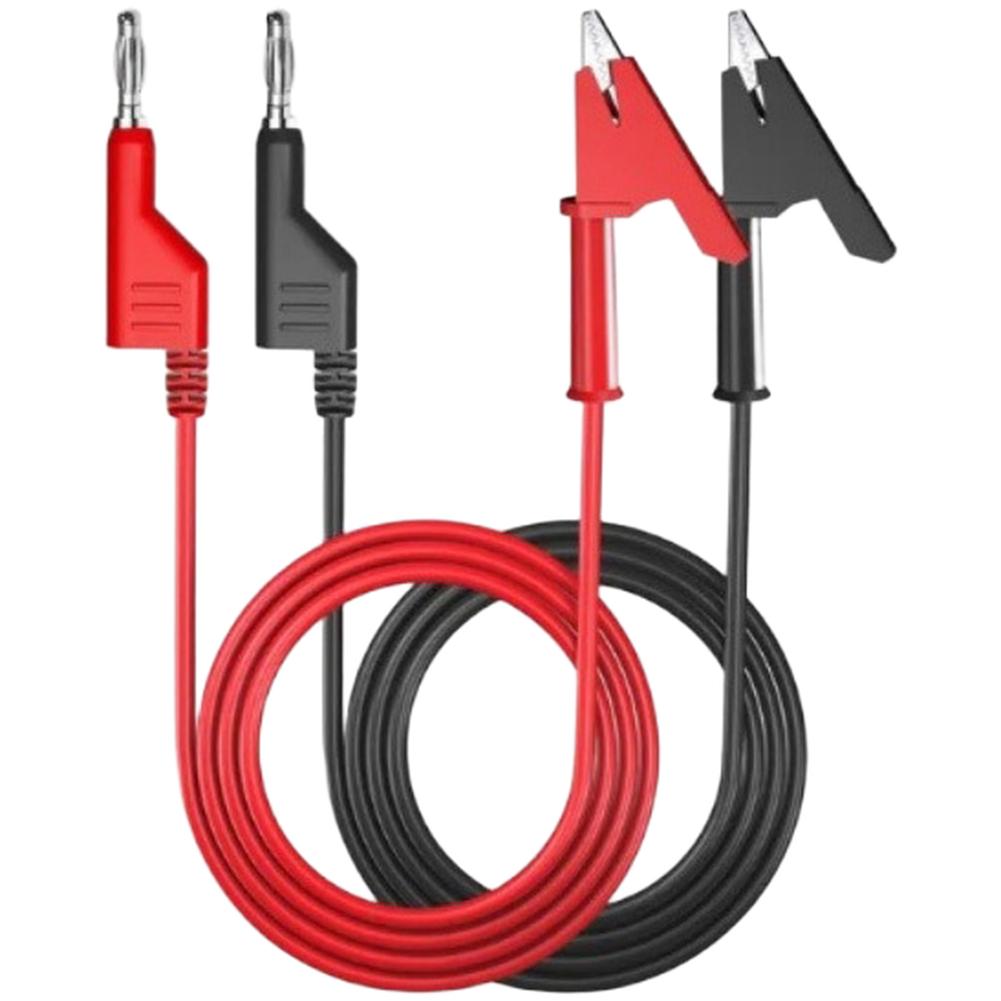 

Multimeter Cable Test Leads 4mm Banana with For alligator Clips and Steel Probe Tip for Electrical Testing 1000V 15A