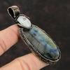 Labradorite Pendant Rainbow Moonstone Pendant Copper Wire Wrapped Pendant Handmade Pendant Gemstone Jewelry Gift For Mother Copper Jewelry