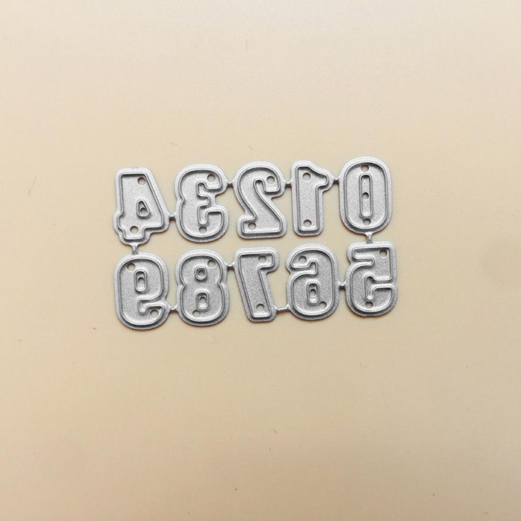 Zahlen Stanzformen 0 bis 9 DIY Scrapbooking Album Papier Kartenherstellung Dekorationswerkzeug für Kinder Erwachsene Spaß machen