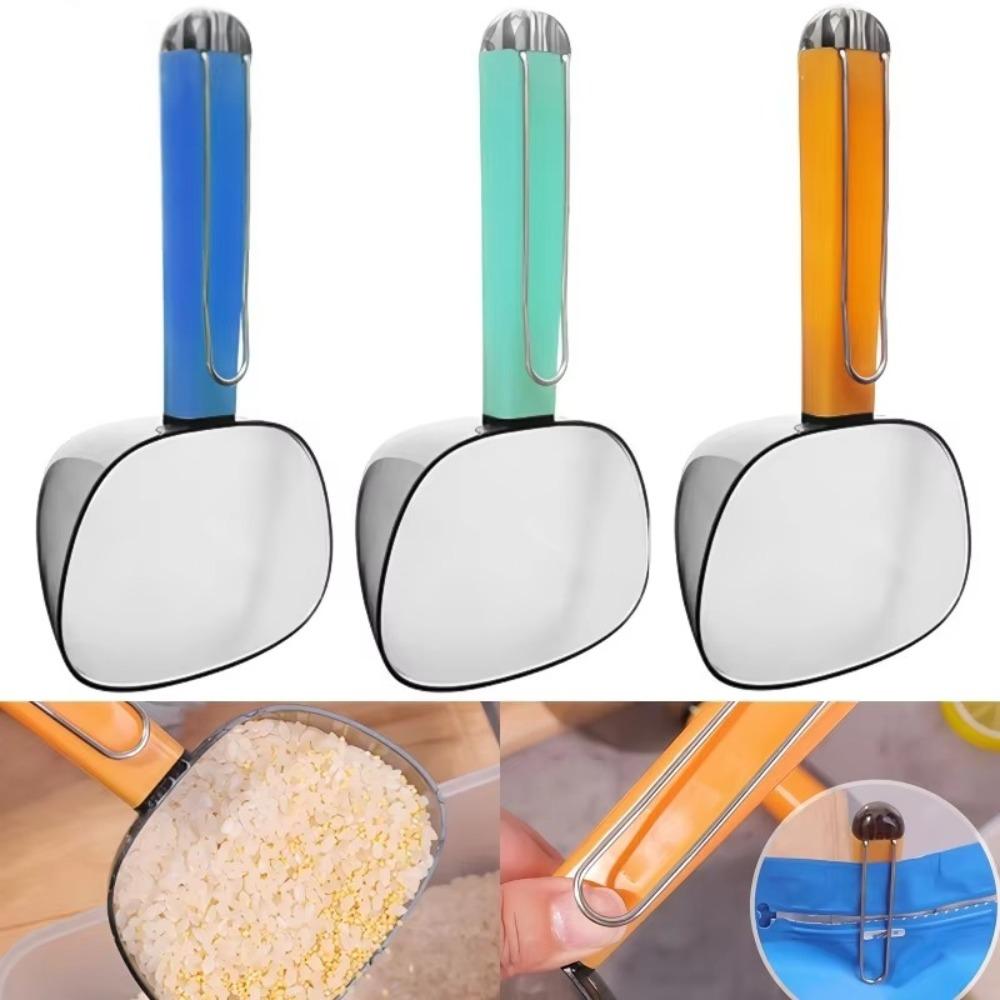 2 In 1 Pet Food Shovel Plastic Baking Measuring Cup Thicken Rice Scoop  Feeding Dogs Cats