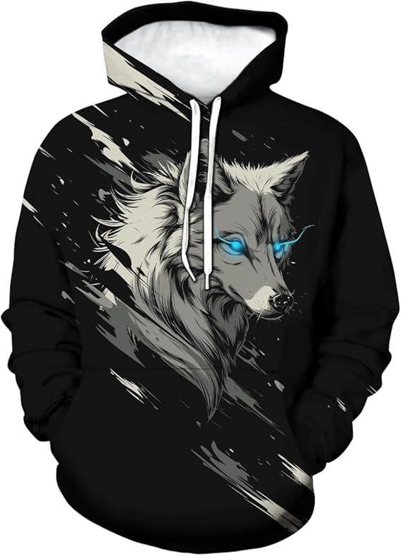 26 New Men's Clothing Popular Animal Printing Series 3D Printing Hoodie Children's Sweater Men's