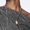 Modern Asymmetric Chain and Pin Pendant Necklace Adjustable Length Neckchain Elegant Jewelry  for Casual Outfits