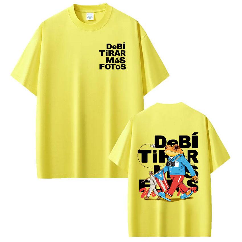 Rapper Bad Bunny T Shirt Debi Tirar Mas Fotos Dtmf Tshirts Unisex Unisex Clothing Fashion Hip Hop Short Sleeve Tshirt Streetwear