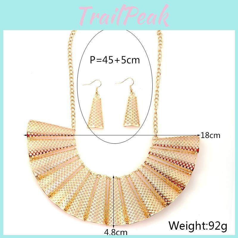 Geometric Alloy Pendant Necklace With Electroplating For Women And Men