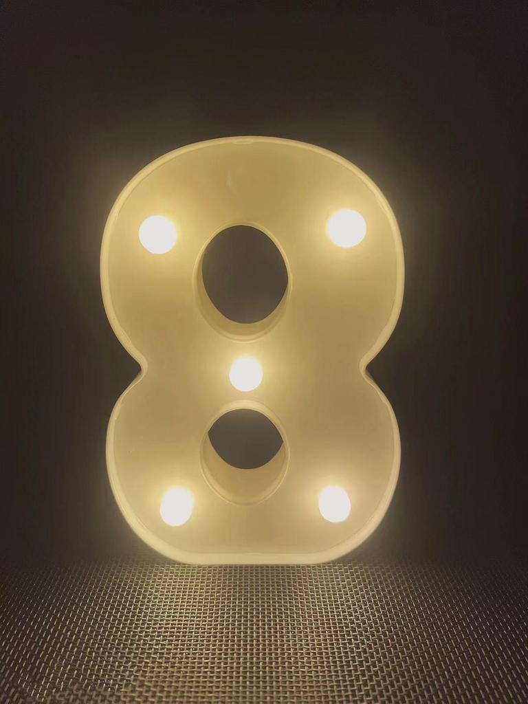 LED Love Letter & Number Lights for Valentine's Proposal Decor