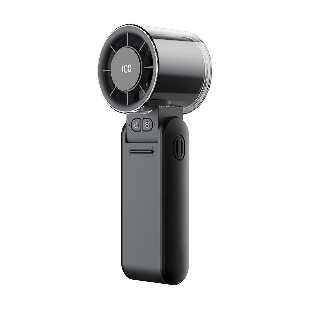 

Turbo Handheld Fan Foldable Design 4000mAh Rechargeable 1-199 Speed Digital Display Portable Pocket Cooling Fan for Outdoor