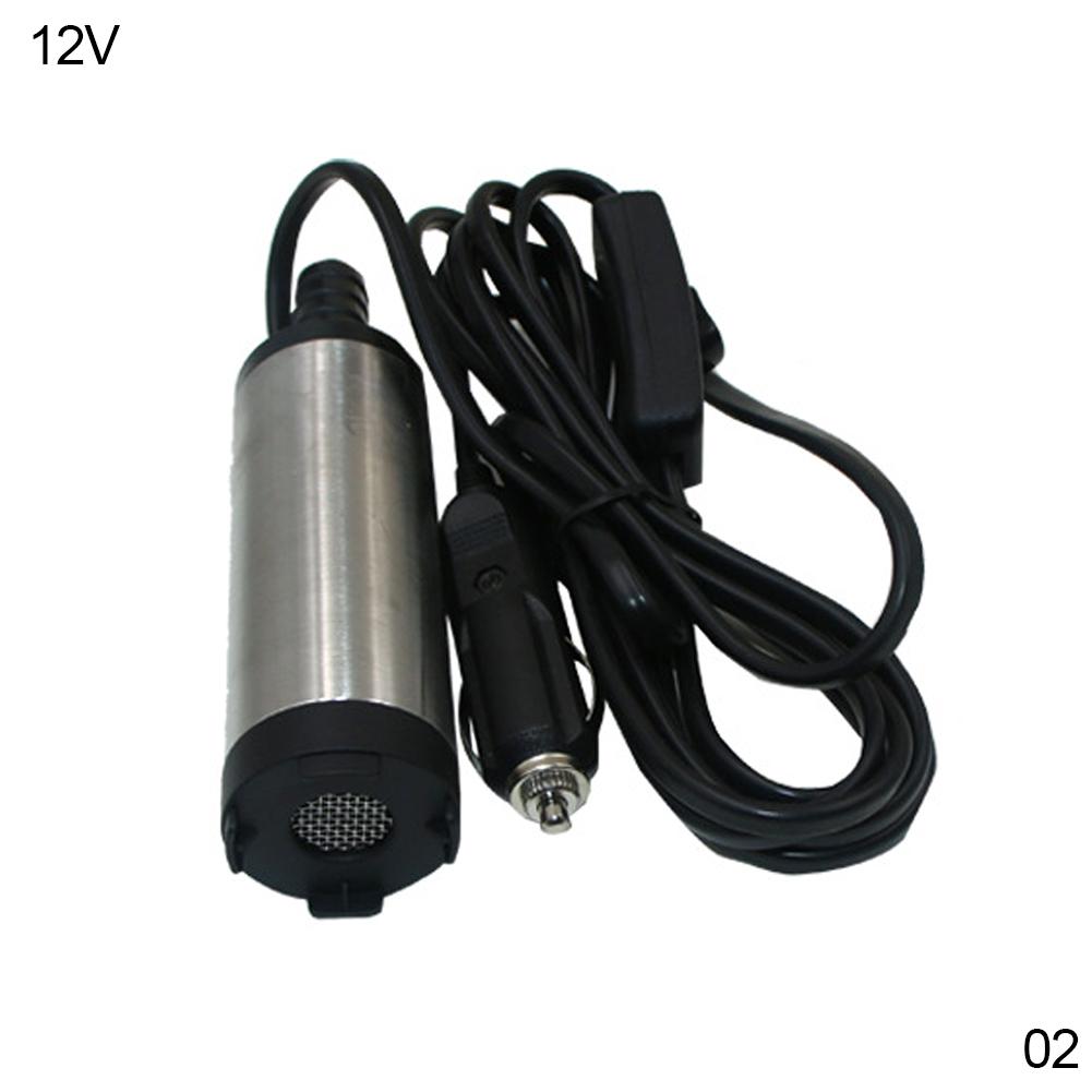 12L/min 12V 24V DC elektrické ponorné čerpadlo nafta palivo voda olej auto kempování rybaření ponorné hliníkové slitinové přečerpávací čerpadlo