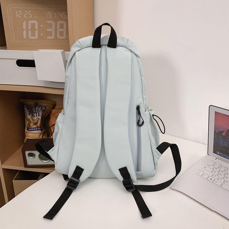 Jednobarevný školní batoh Dámský Velkokapacitní batoh Studentský cestovní batoh Pánské