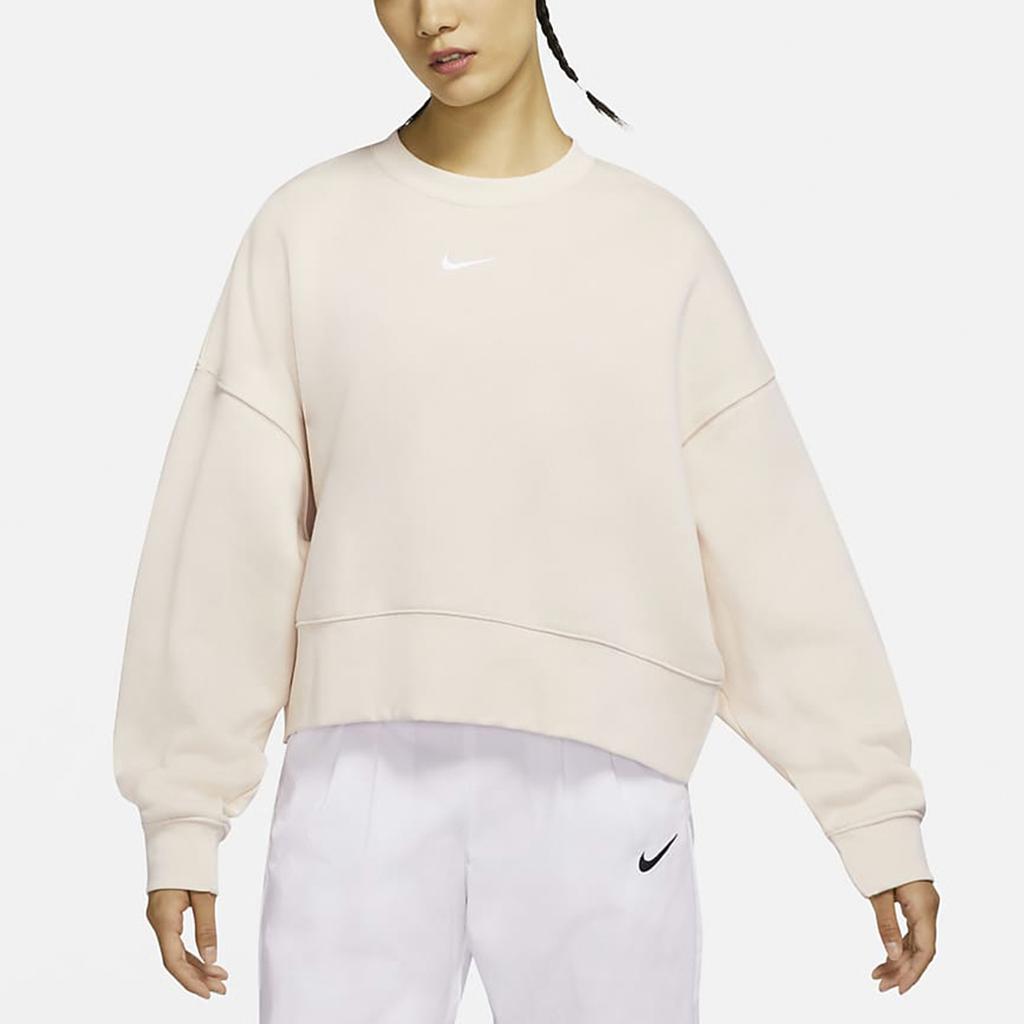 New Nike Sportswear Essentials Series Sweatshirt Women's Ecru DJ7666-219