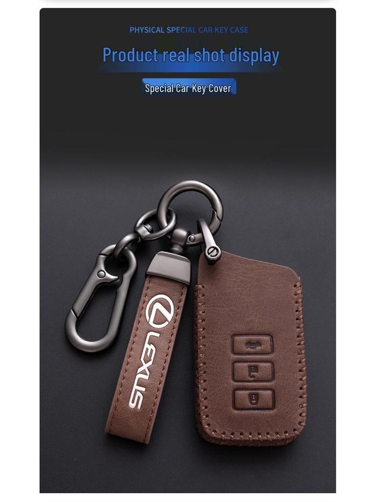 Husă cheie Lexus pentru GS IS ES200 NX RX300 CT200h - Geantă din piele cerată cu ulei