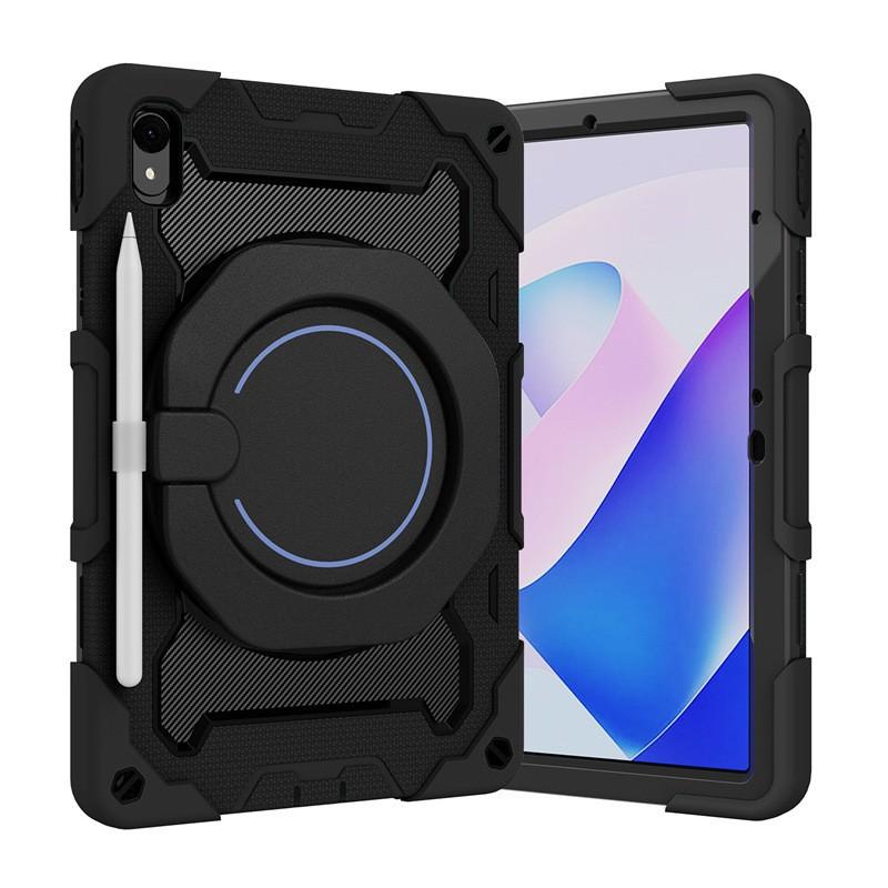 MatePad 11 Silicone PC Hybrid Case With Wrist Strap Kickstand Shoulder Shockproof Portable Tablet Cover