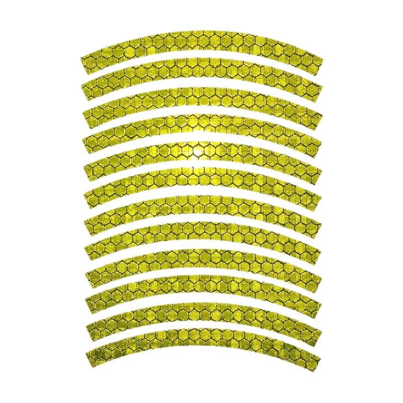 20-Inch Reflective Bike Stickers: Night Warning Wheel Hub Protection Strips for Mountain and Road Bikes