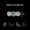 Luxury design 925 sterling silver October Birthstone Natural opal Ring fine jewelry gemstones for women birthday and party gifts