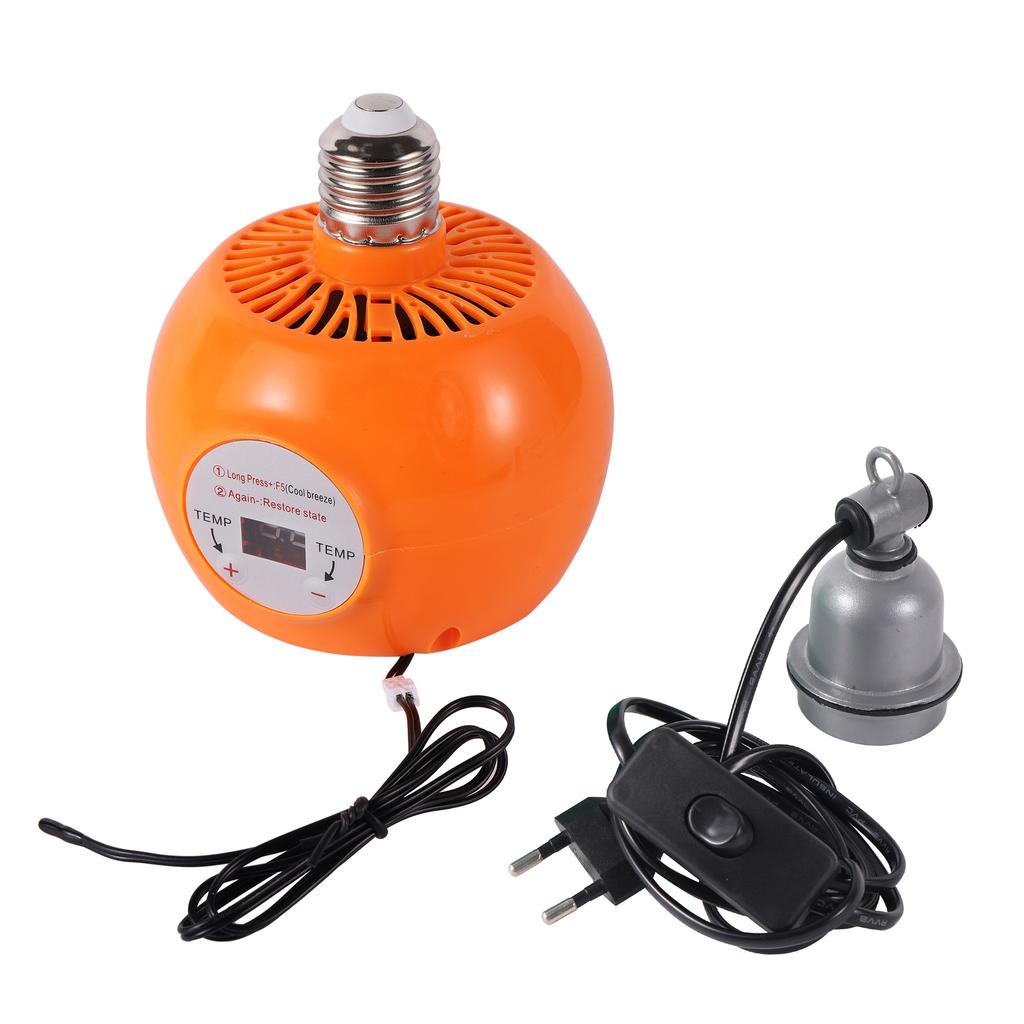 Zvířecí topná lampa Teplé světlo pro zvířata Kuřecí termostatický regulátor teploty Ohřívač Box pro plazy Topná lampa 220V 150W/300W