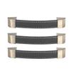 3Pcs Wardrobe Door Leather Handle Antique Drawer Pull Handle Luggage Wine Box Handle
