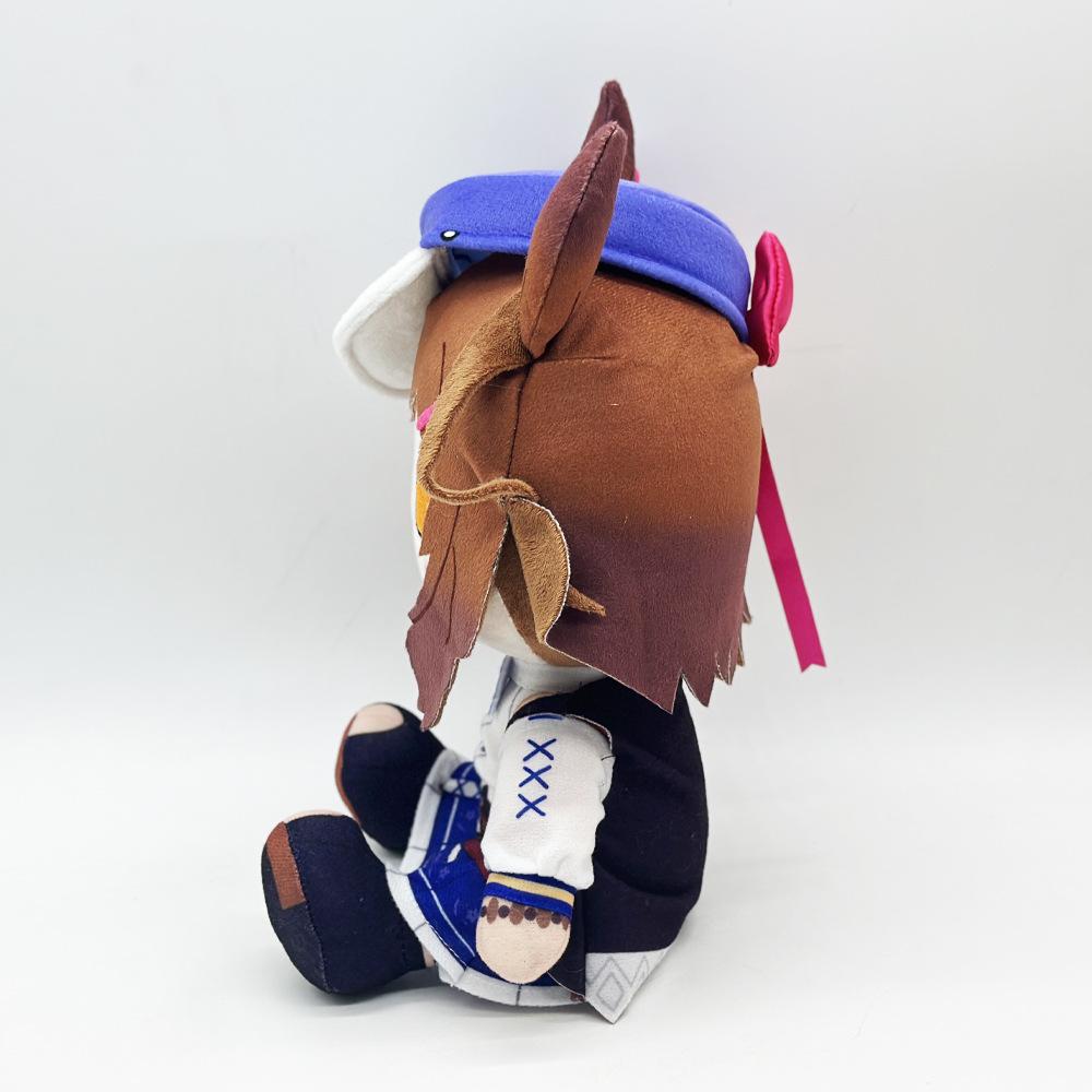 Anime Agnes Tachyon Cartoon Uma Musume Plush Toy Cute Stuffed Plushie Pillow Doll for Kid Birthday Christmas Gift