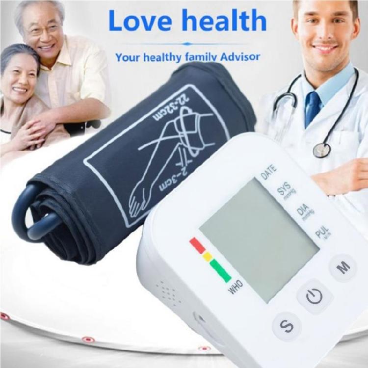 Auto LCD Monitor Sphygmomanometers for BP Pulse Meter Monitor Gifts for Parents