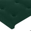 Maison Exclusive - Tête de lit Vert foncé 160x5x118/128 cm Velours