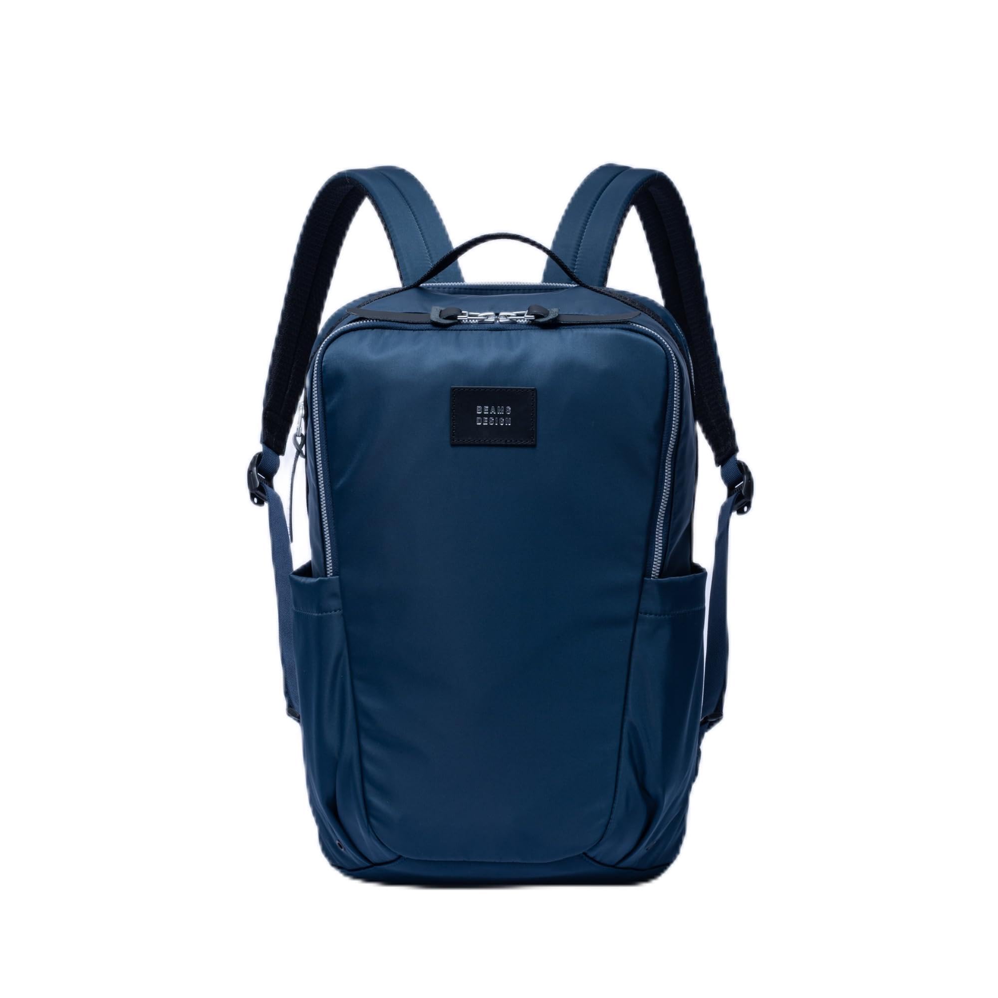 

Backpack Unisex Casual Storage Capacity Nylon Double Layer Square Business 13 inch PC Storage Visibility Cushioning Navy ONESIZE [BEAMS DESIGN] тёмно-синий