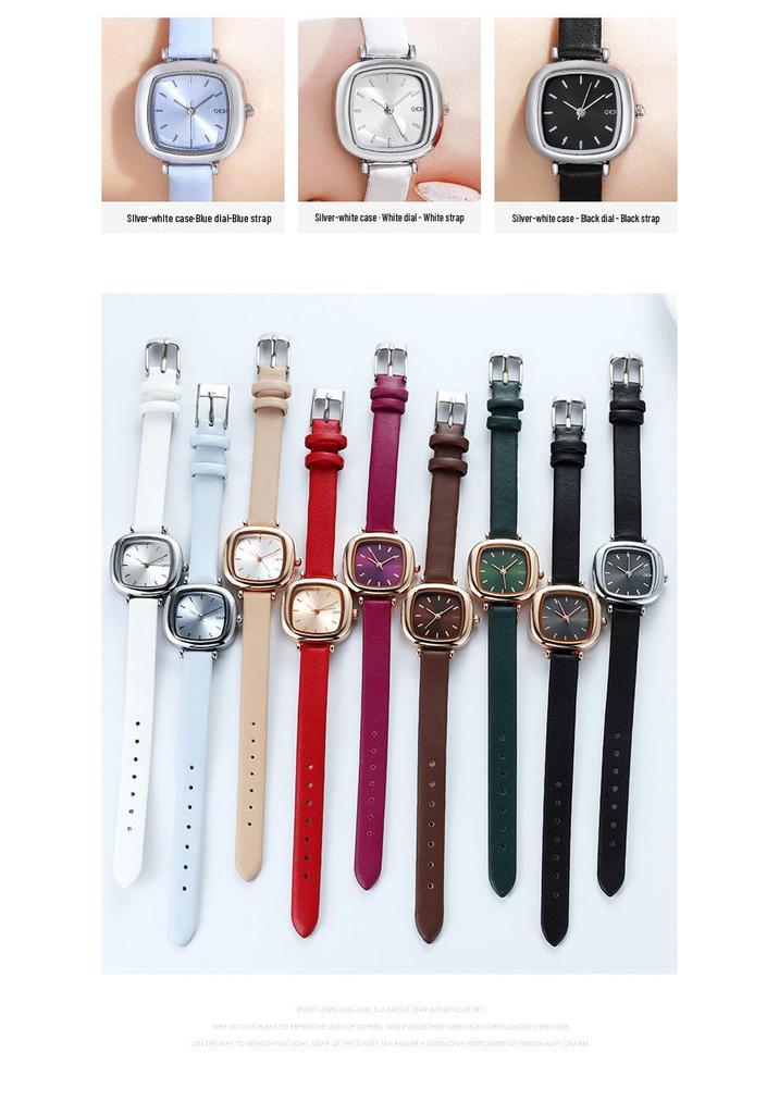 Gedi Retro Small Square Women's Waterproof Casual Watch