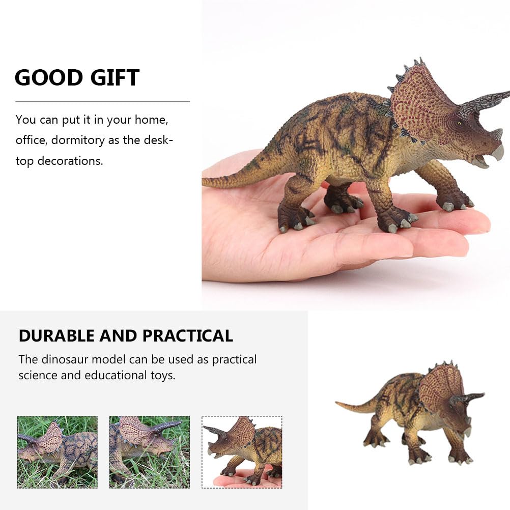 Lurrose Dinosaur Triceratops Durable Plastic Perfect Birthday Gift for Boys and Kids Toy, Model, Figure,