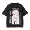 My Dress-Up Darling Marin Kitagawa Pannello Manga Lavaggio Vintage Unisex Cotone Pesante T-Shirt Streetwear Nera