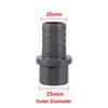Grey PVC Water Pipe Fittings OD20/25 To 8/10/12/14/16/18/20mm Reducing Joint Garden Irrigation Aquarium Drainage System Coupling