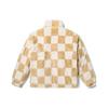 Vans Checkerboard Stand Collar Warm Reversible Jacket Women Jacket Off-White VN000F8YDJR