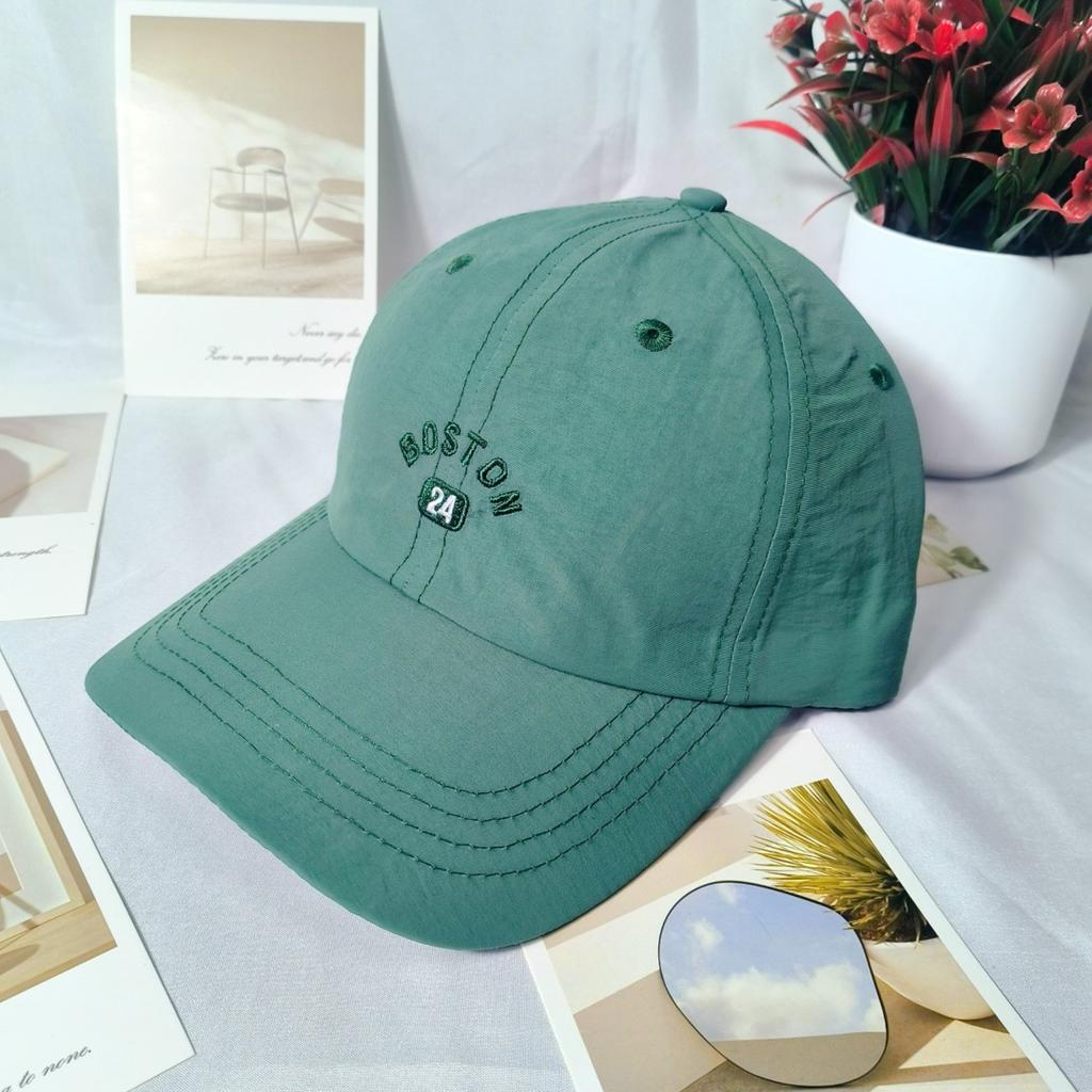 Spring and summer ins wind quick-drying peaked cap soft top casual letters thin baseball cap shading and sun protection