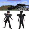Minecraft Ender Kid Dragon Cosplay Jumpsuit Mask Party Fancy Gifts Halloween