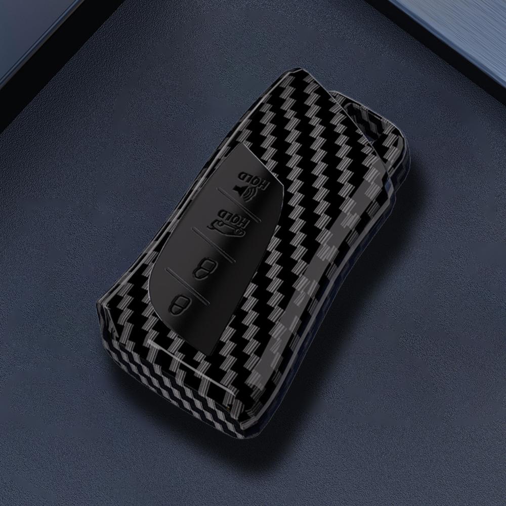 For 2017 2018 2019 2020 2021 2022 2023 2024 Lexus ES NX RX LC LS UX LX Transparent ABS Carbon Smart Key Cover Case Accessories