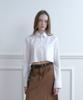 Solteuaenchokollis Sac Logo Wrinkle-Free Crop Shirt White 4W2317001