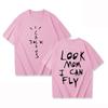 New Hot Look Mom I Can Fly Printed T-shirts Women Unisex Casual Loose Round Neck Creative Personalized Y2k T-shirts