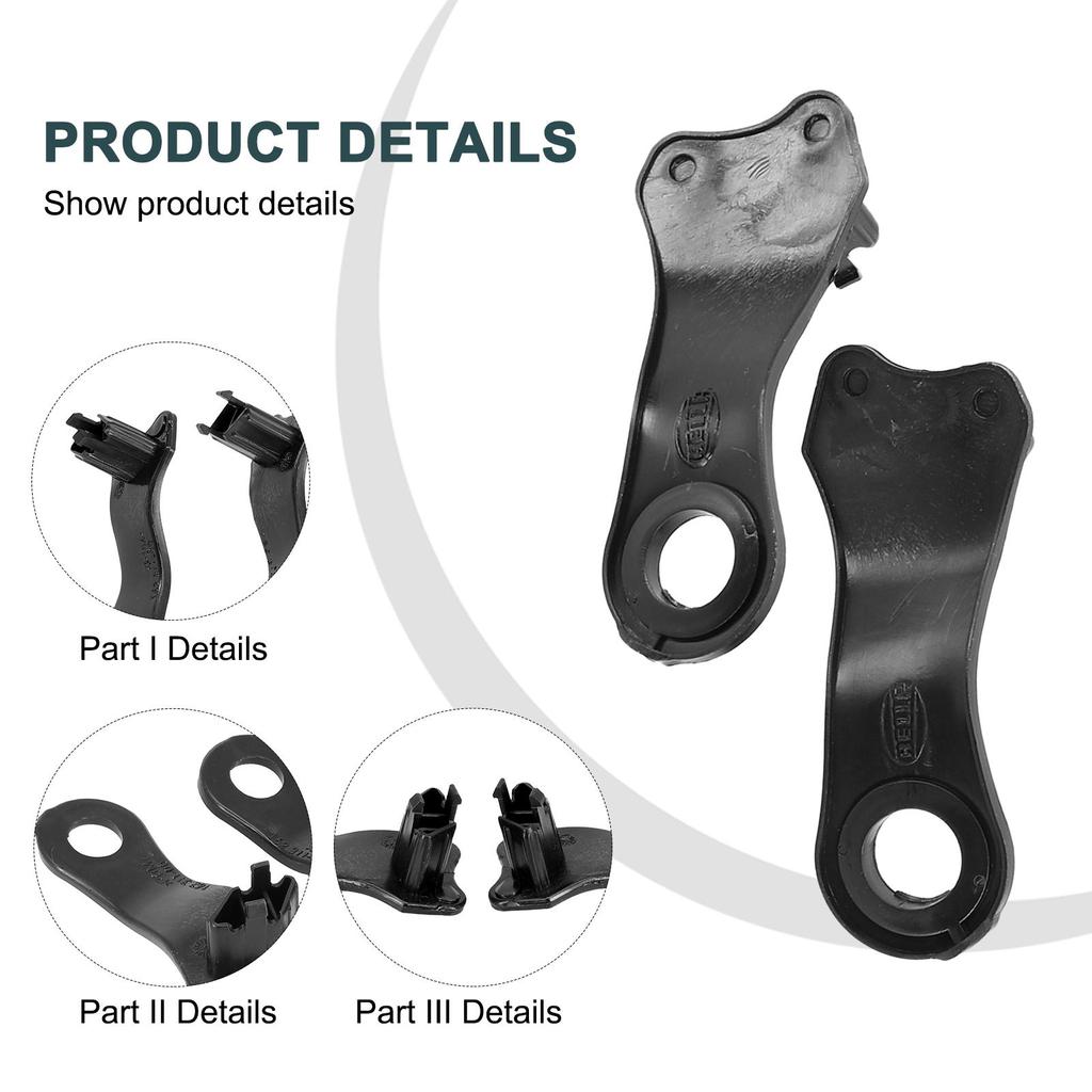 1 Paar Scheinwerfer-Clips 2003-2010 Schwarz Halterungen Reparatur Für BMW 5er E60 E61