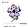 Elegant Temperament Alloy Rhinestone Butterfly Flower Brooch Fashion High-End Women'S Dress Cardigan Corsage Jewelry Pin