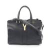 Used Y-line Cabas Bag 2WAY Handbag 370699 Leather Navy Used Women