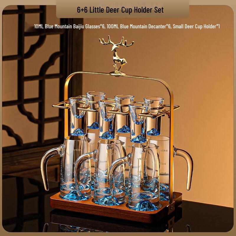 

Shangqi Light Luxury Glass Baijiu Decanter and Cup Set