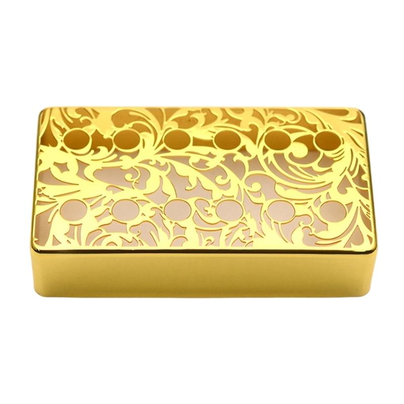 Black Neck Pickup Cover Pickup Covers Humbuckers Brass Guitar Pickup Cover for Strats Styles Single Coil Pickups Bronze