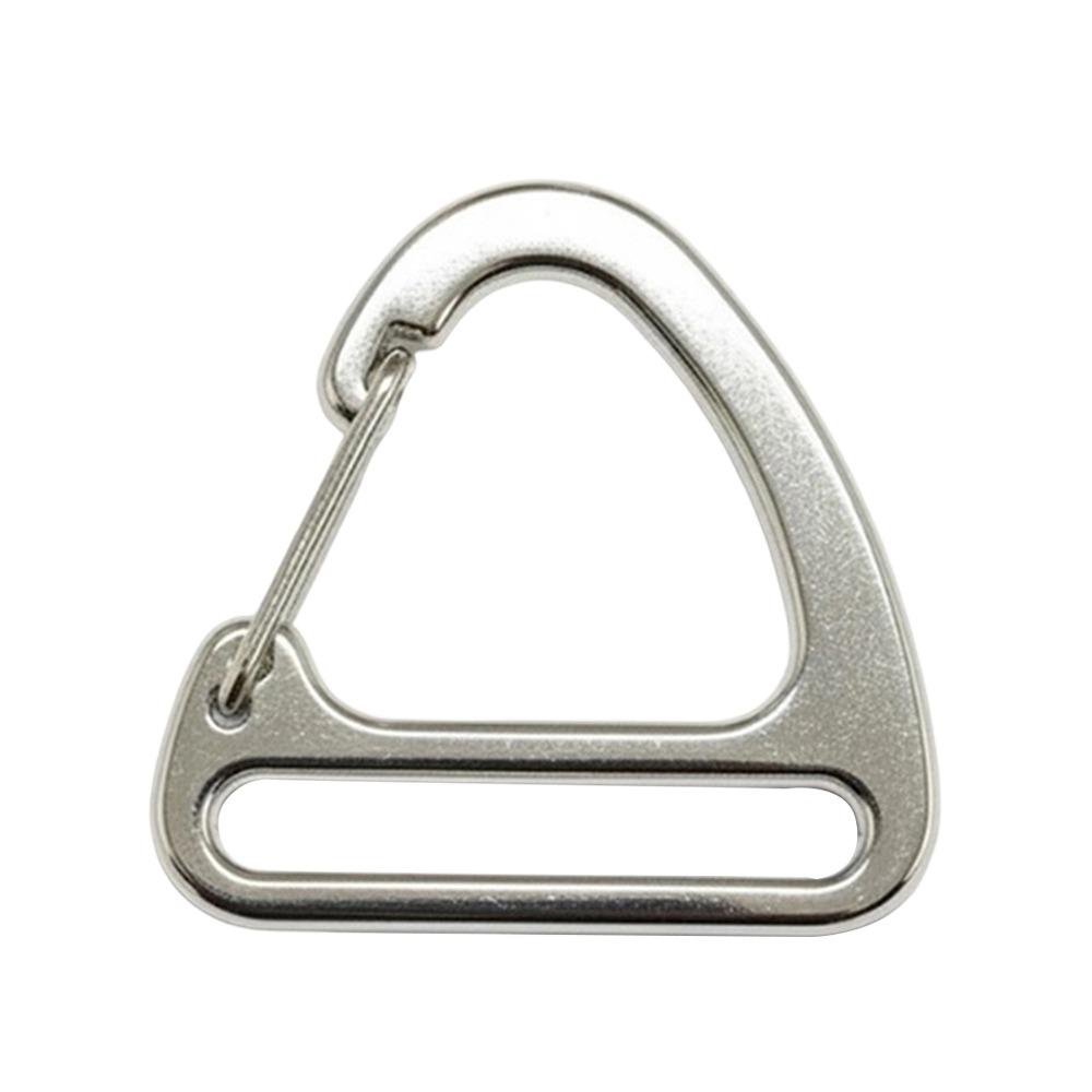 Alloy Triangle Carabiner 32mm Keychain Belt Buckles Spring Quickdraws Clip  Outdoor Tool