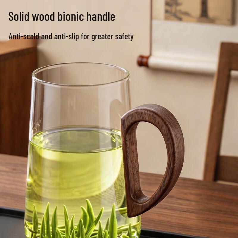 Sidomi Glass Tea Mug with Handle and Infuser