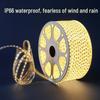 Ultra-Bright Waterproof LED Strip for Outdoor & Living Room, Warm White Linear Ceiling Light