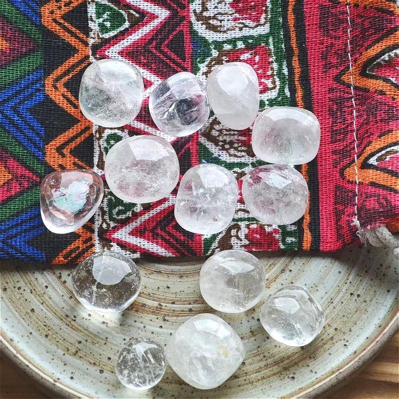 100g/pack Natural Tumbled Polished Crystal Quartz Stone Raw for Decoration Reiki Gifts Energy Therapy Size 15-20MM